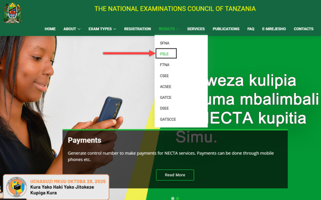 Matokeo ya darasa la saba 2025